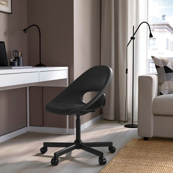 Drapin Swivel chair + pad, dark grey/black - Image 2