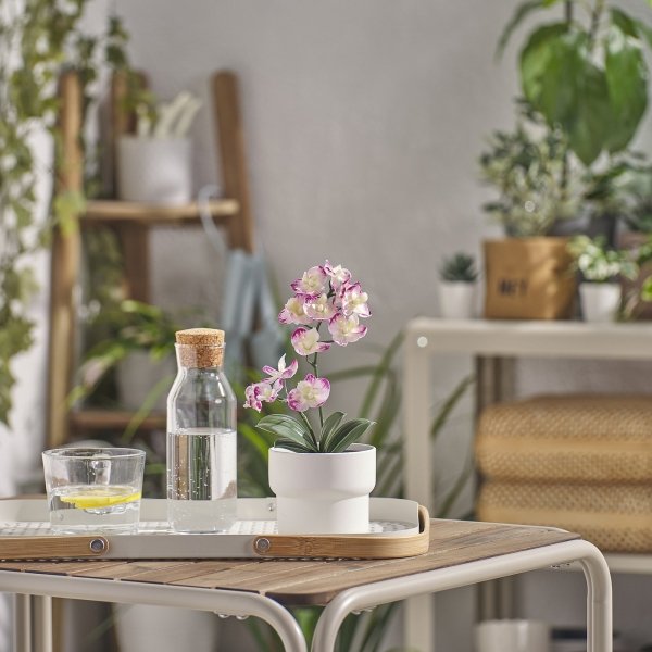 Artificial potted plant, in/outdoor Orchid/light purple, 9 cm - Image 2