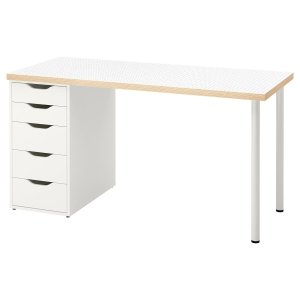Dotrex+ Desk, dot pattern/black white, 140x60 cm